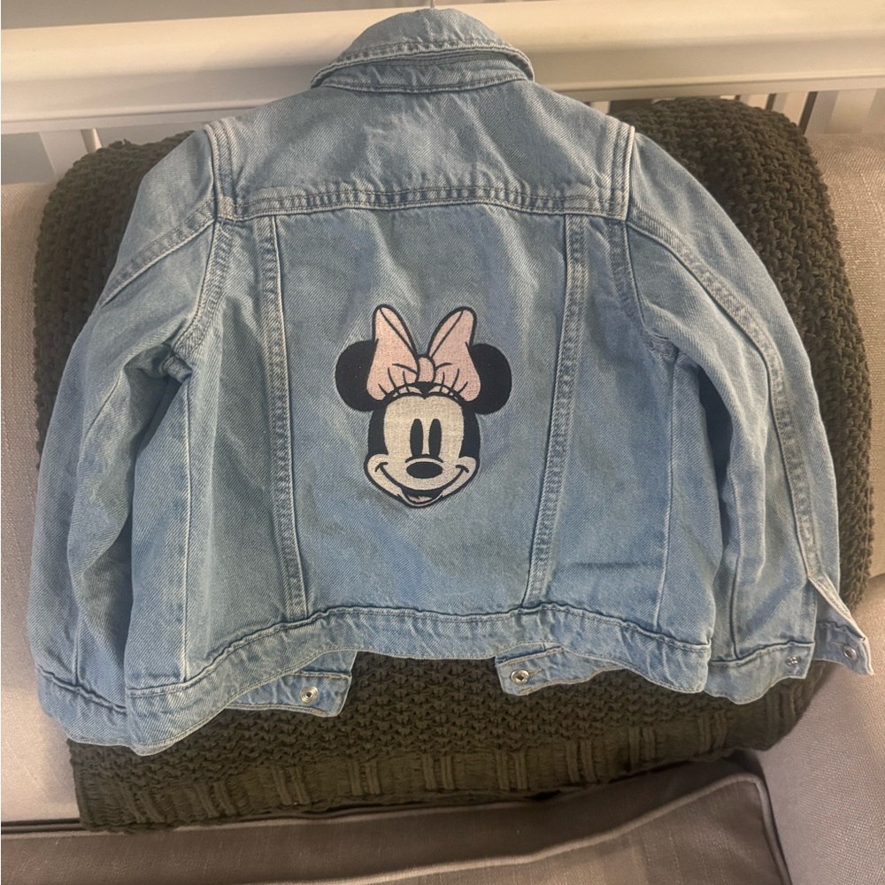 GAP Kids Denim Jacket with Minnie Mouse Patch